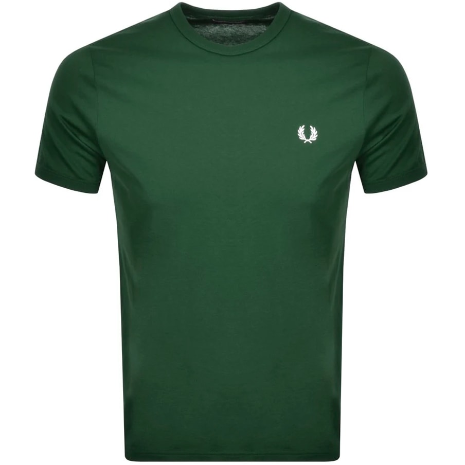 Alternative Image for ProductFred Perry Ringer T Shirt Green1